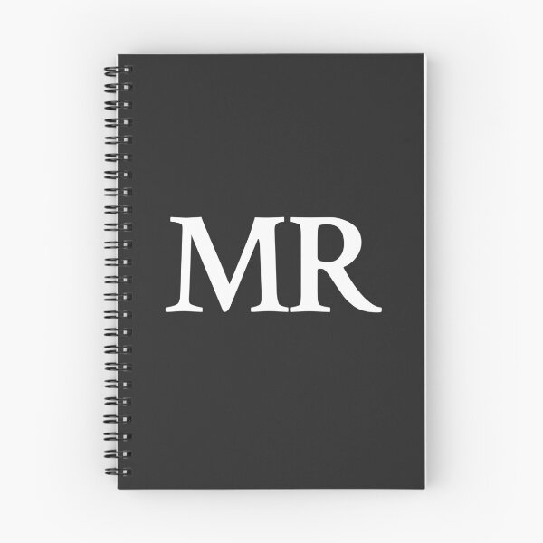 Item preview, Simple black and white MR Initials monogramed designed and sold by Abbara.