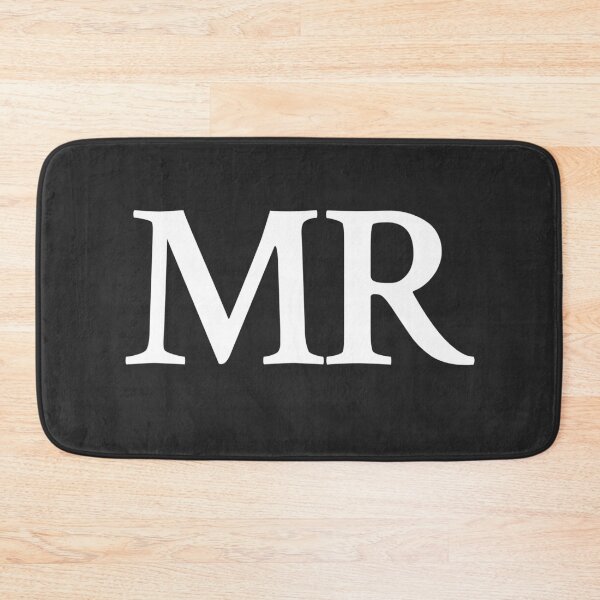 Item preview, Simple black and white MR Initials monogramed designed and sold by Abbara.