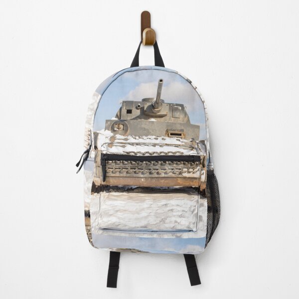 Item preview, vintage tank stands in the snow and the sky is above it designed and sold by nataliavavilina.
