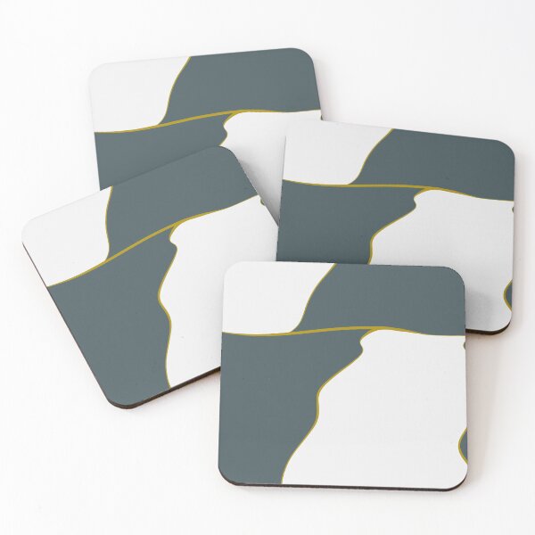 Item preview, Blue with Gold Cracks designed and sold by ArtforDailyLife.