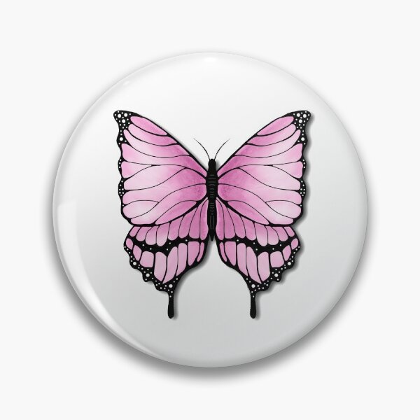 Aperçu de l'œuvre Papillon rose créée et vendue par ChloeHallDesign.