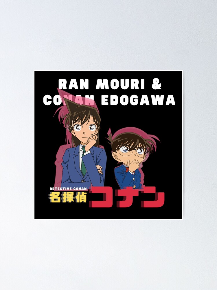 Ran Mouri & Conan Edogawa Detective Conan Manga Poster for Sale