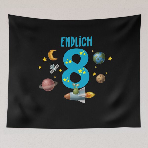 Item preview, 8th Birthday Gift Astronaut Planet 8 Years designed and sold by Ibu83.
