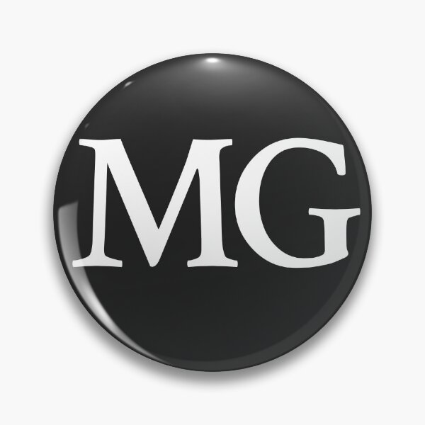 Item preview, Simple black and white MG Initials monogramed designed and sold by Abbara.
