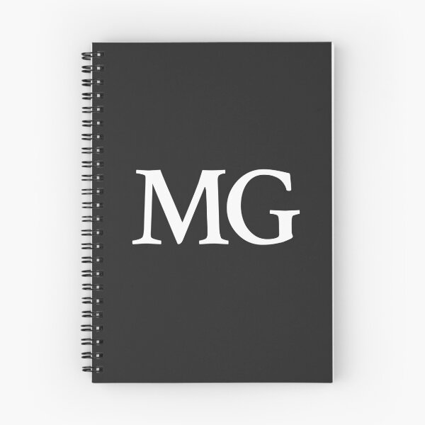 Item preview, Simple black and white MG Initials monogramed designed and sold by Abbara.