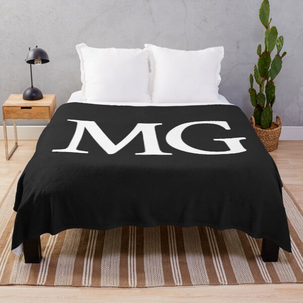 Item preview, Simple black and white MG Initials monogramed designed and sold by Abbara.