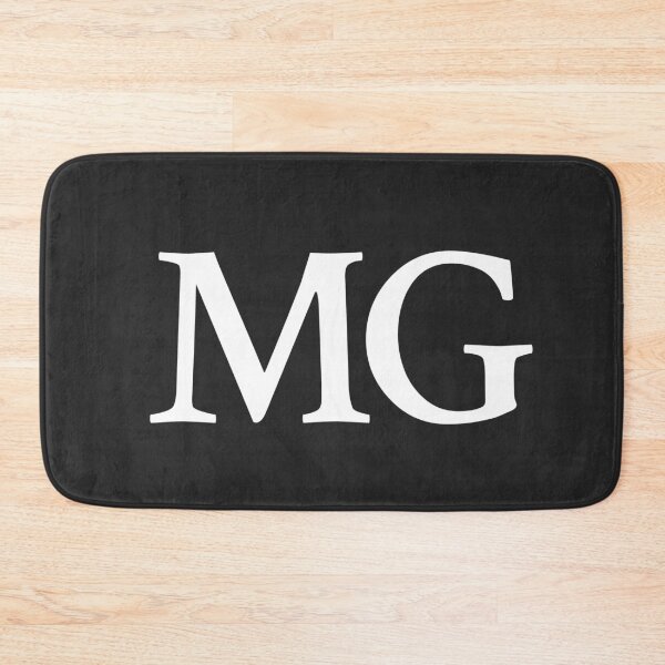 Item preview, Simple black and white MG Initials monogramed designed and sold by Abbara.