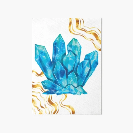 CRYSTALLINE. Watercolor collection  Crystals art drawing, Crystal drawing,  Crystal illustration