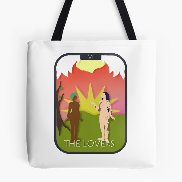 Item preview, The Lovers Tarot Collage (L)GBTQ+ designed and sold by PlanetNobody.