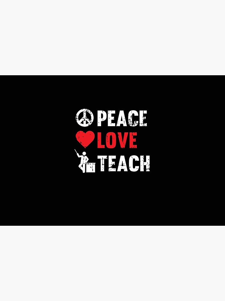 Discover Peace Love Teach Bath Mat