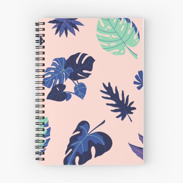 Item preview, Blue and pink leafes pattern designed and sold by Mikes22Store.