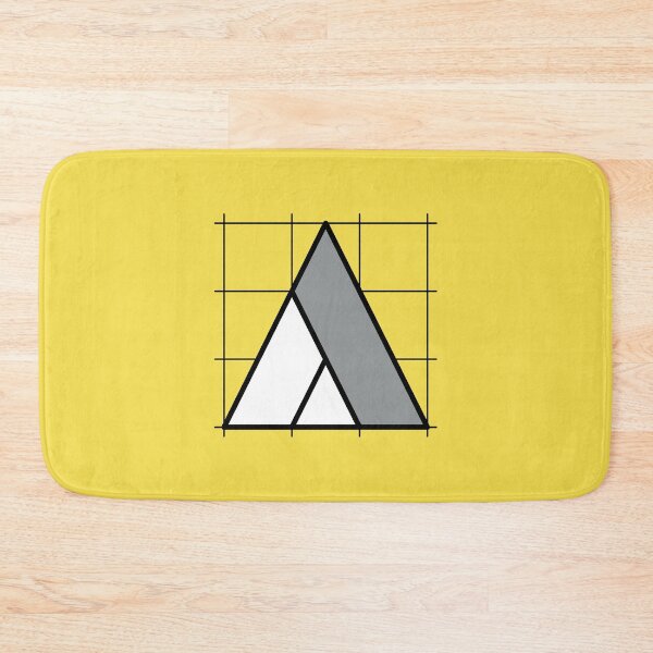 Item preview, A // Perfectionist Alphabet (Pantone Illuminating + Ultimate Gray) designed and sold by fumauk.