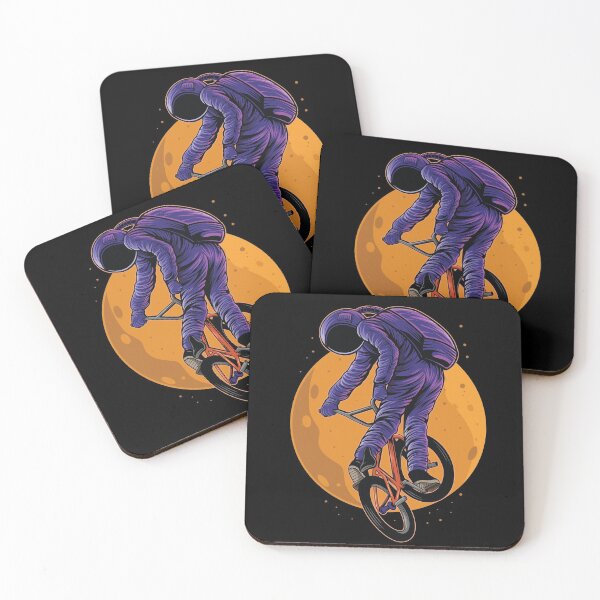 Item preview, Astronaut Riding A Bike With Moon In The Background designed and sold by MHabeeb.