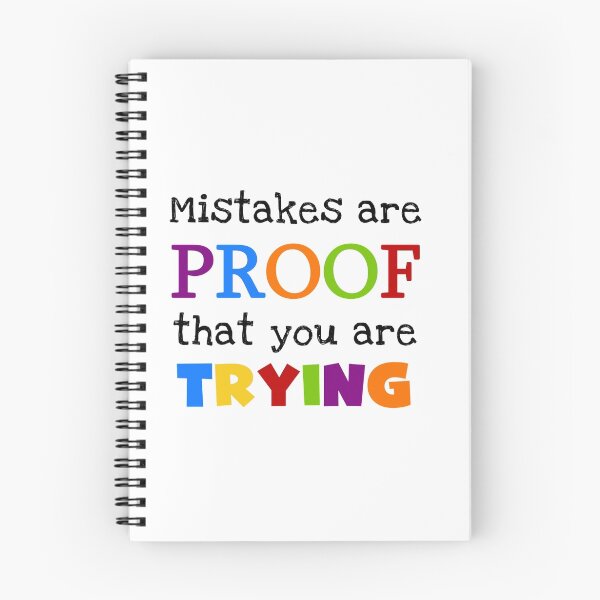 Item preview, Text Sayings Quote Mistakes designed and sold by peacockcards.
