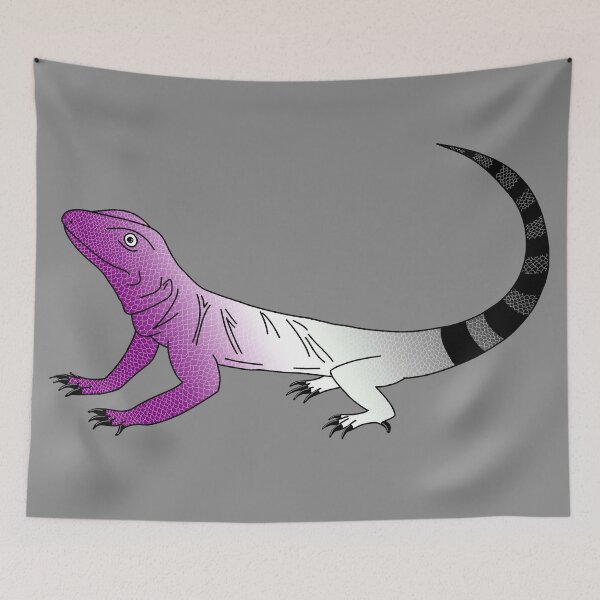 Item preview, Asexual Flag Lizard designed and sold by red1215.