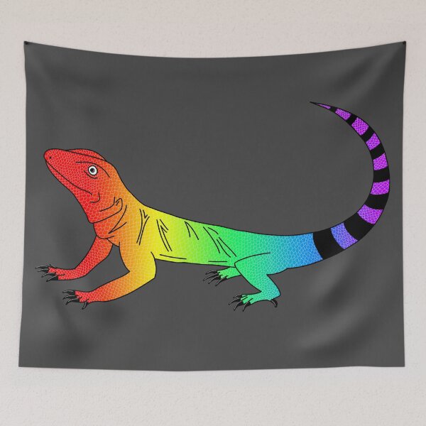 Item preview, Rainbow Flag Lizard designed and sold by red1215.