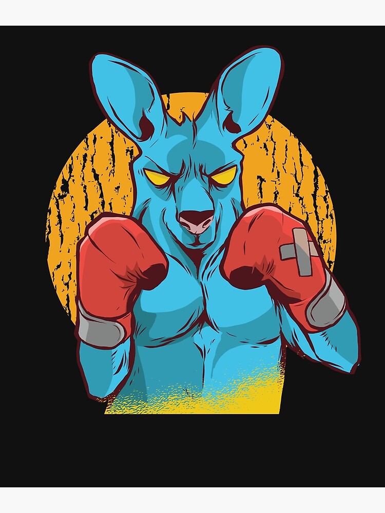 "Boxing kangaroo" Poster for Sale by Satrangidesigns Redbubble