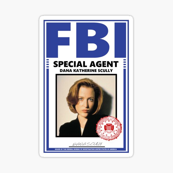 scully-id-badge-with-stamp-and-signature-high-quality-sticker-by