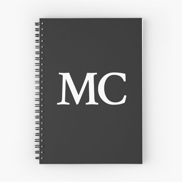 Item preview, Simple black and white MC Initials monogramed designed and sold by Abbara.