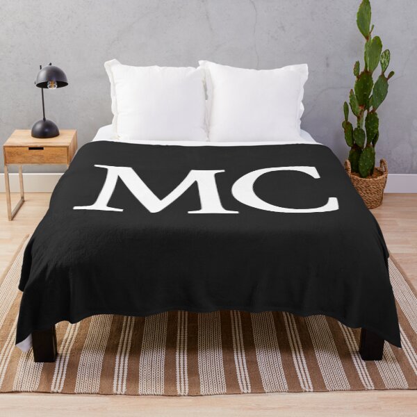 Item preview, Simple black and white MC Initials monogramed designed and sold by Abbara.