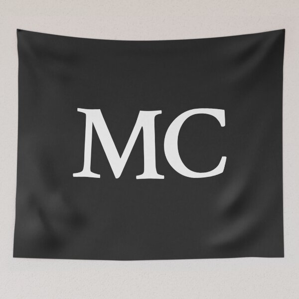 Item preview, Simple black and white MC Initials monogramed designed and sold by Abbara.