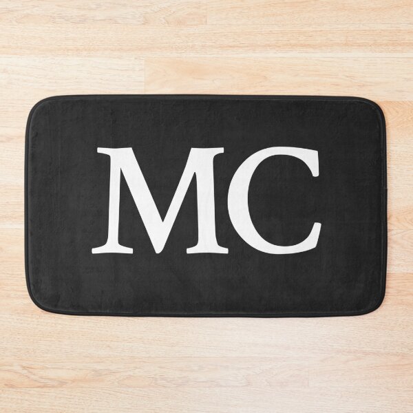 Item preview, Simple black and white MC Initials monogramed designed and sold by Abbara.