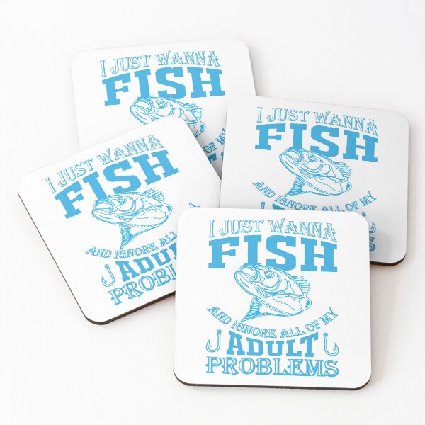 Item preview, Zebrafish-I Just Wanna Fish And ignore All of my Adults Problems designed and sold by Bend-The-Trendd.