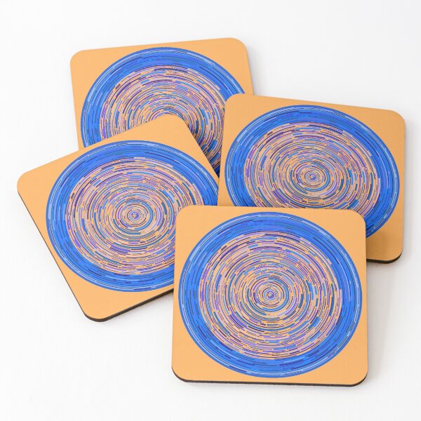 Item preview, Blue ever decreasing circles designed and sold by VazMasDesign.