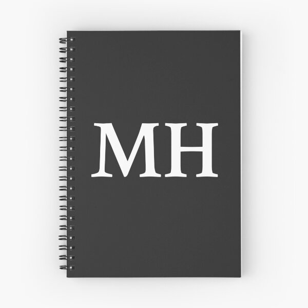 Item preview, Simple black and white MH Initials monogramed designed and sold by Abbara.