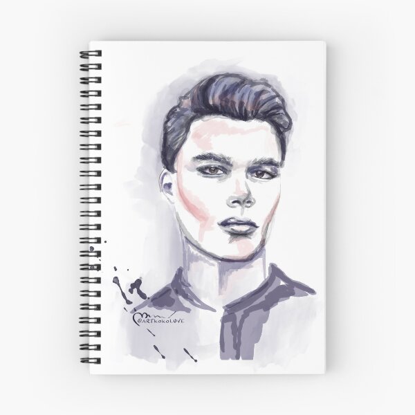 Item preview, Watercolour style man portrait  designed and sold by Artkokoklove.