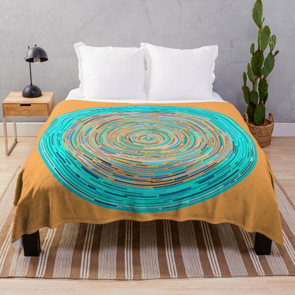 Item preview, China Blue ever decreasing circles designed and sold by VazMasDesign.
