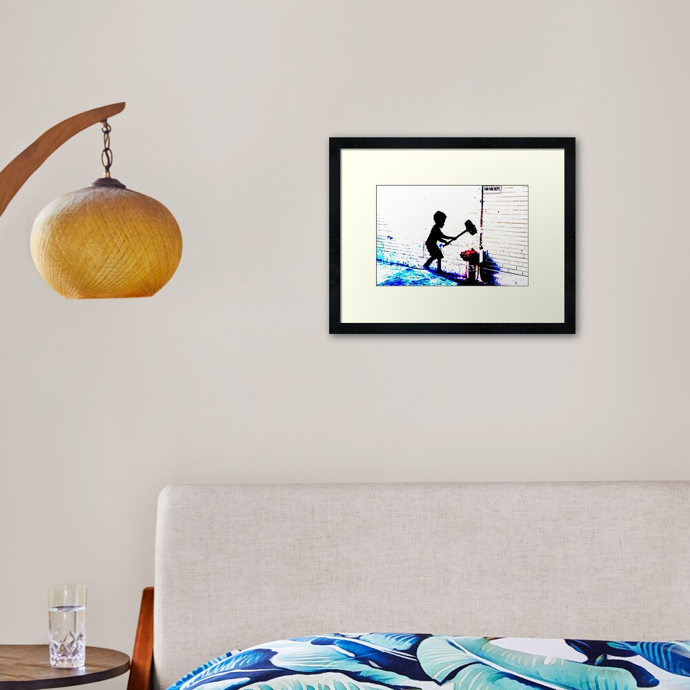 "banksy" Framed Art Print for Sale by EmmaBlack Redbubble