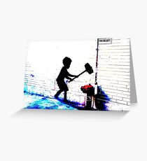banksy Greeting Card