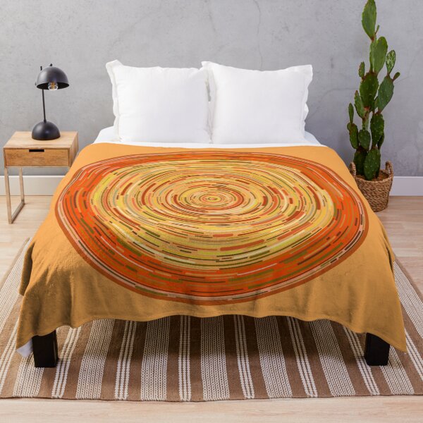 Item preview, Ochre ever decreasing circles designed and sold by VazMasDesign.