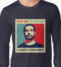 Phil Ring Pixel King Long Sleeve T-Shirt