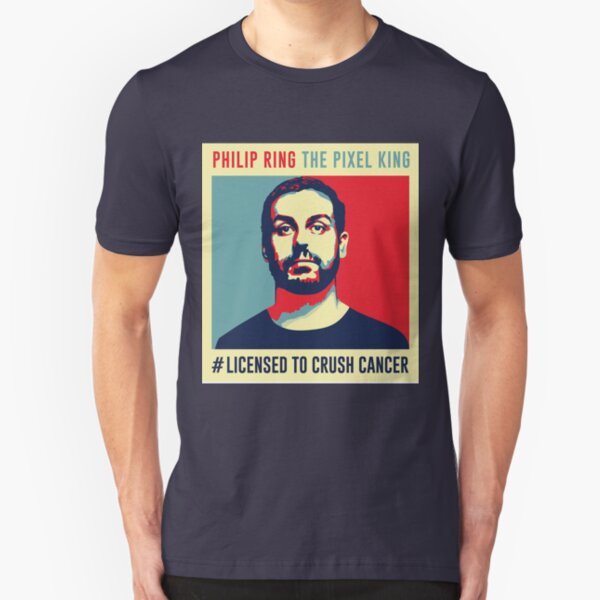 Phil Ring Pixel King Slim Fit T-Shirt