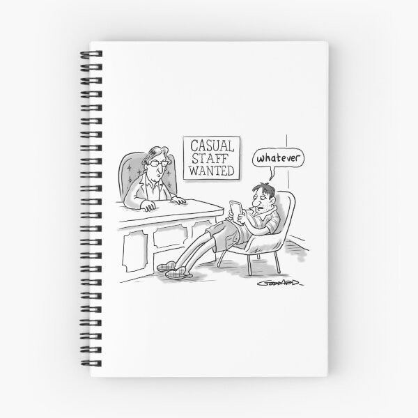Item preview, Casual staff wanted cartoon designed and sold by goddardcartoons.