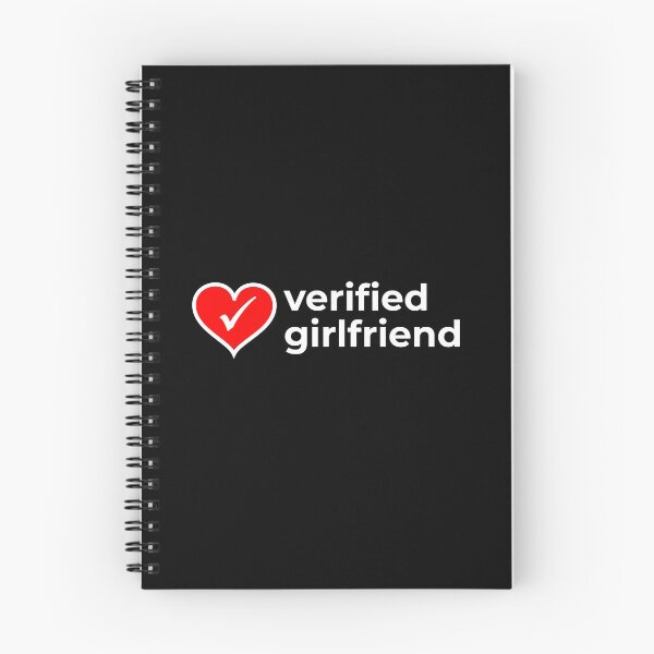 Item preview, Verified girlfriend with heart sign on dark background designed and sold by EnjoyMyTees.