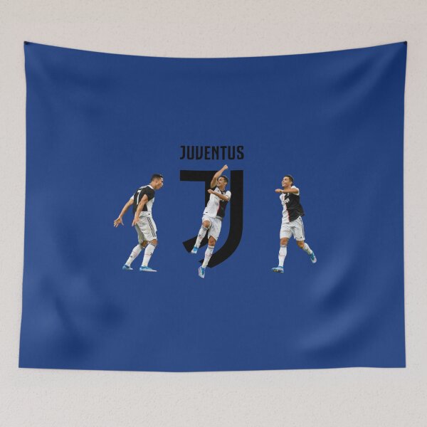 Item preview, Cristiano Ronaldo Celebration Juventus Logo (blue version) designed and sold by Niekvs.