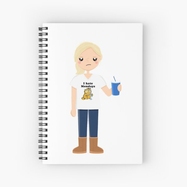 Vista previa del artículo con la obra «Parks and Rec Leslie "I Hate Mondays"», diseñado y vendido por cutermelon.