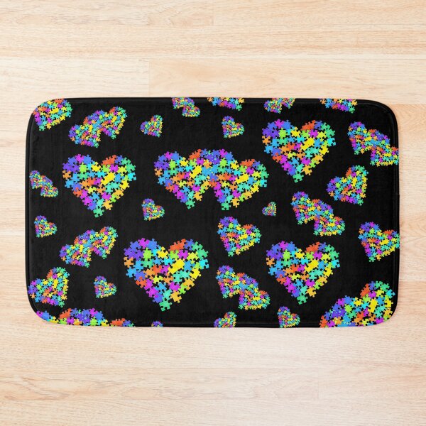 Item preview, Autism Mixed puzzled Heart Pattern designed and sold by Hypnotees.