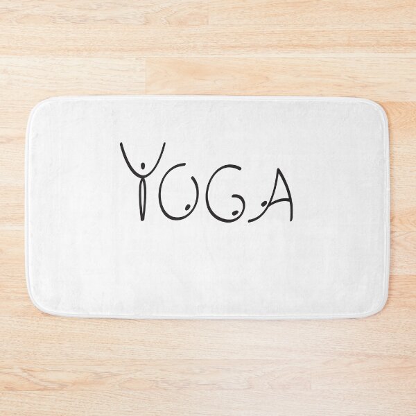 Item preview, Yoga Text with Yoga Poses drawing designed and sold by deepakrode7.
