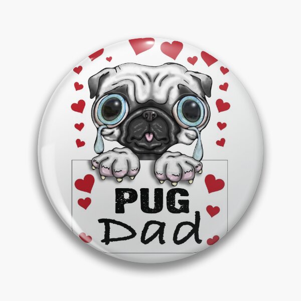 Item preview, Diseño de perro Pug Dad designed and sold by Status71.