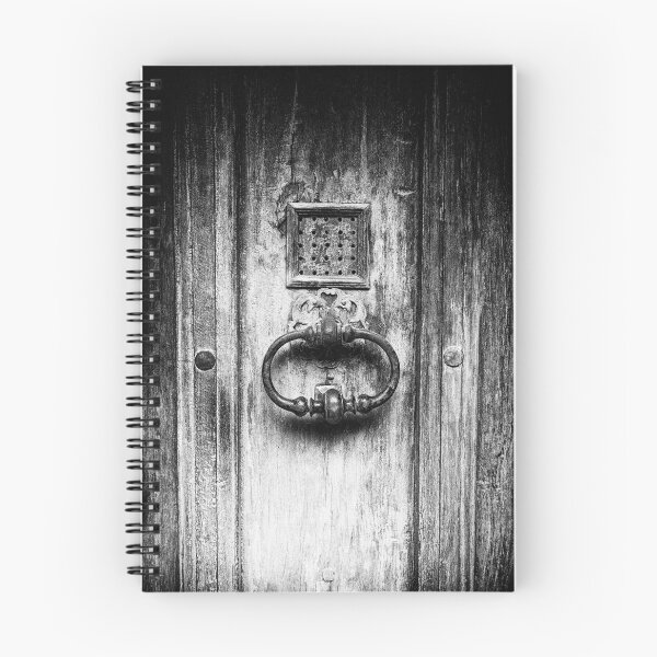 Item preview, Black and White close-up photo of a doorknob on a old wooden door in France  designed and sold by Diana van Neck.