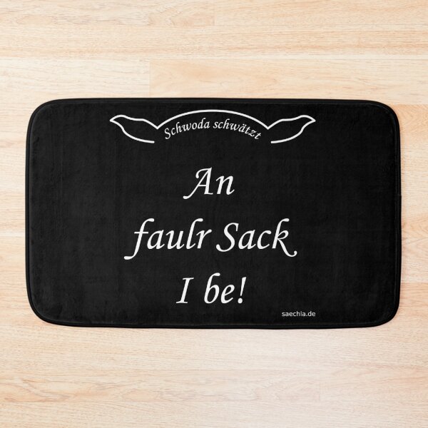 Item preview, Schwoda chatters - An idle sack I be! - White designed and sold by saechla.
