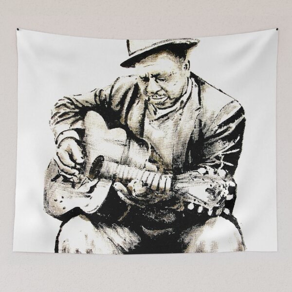 Item preview, Big Joe Williams Art Print | Delta Blues | Guitar | Baby Please Don't Go | Tough Times | Highway 49 designed and sold by BuyIrishArt.