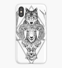 Wolf Ram Hart iPhone Case