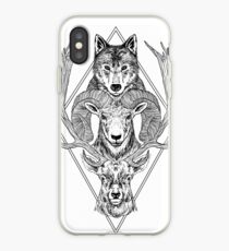 Wolf Ram Hart iPhone Case