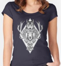 Wolf Ram Hart Women's Fitted Scoop T-Shirt