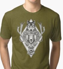 Wolf Ram Hart Tri-blend T-Shirt